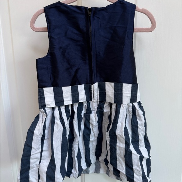 Atun 3-4Y Girls Navy and White Striped Kids Tank Top Blouse Top - Picture 5 of 5